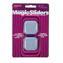 Magic Sliders Plastic Floor Slide Gray Square 1-3/4 in. L x 1-3/4 in. W Self Adhesive 4 pk