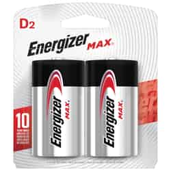 Energizer MAX D Alkaline Batteries 1.5 volts 2 pk Carded
