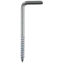 Ace Small Zinc-Plated Silver Steel Square Bend Screw Hook 6 pk 2.375 in. L 25 lb.