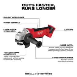 Milwaukee M18 Cordless 18 V 4-1/2 in. Cut-Off/Angle Grinder Bare Tool 9000 rpm