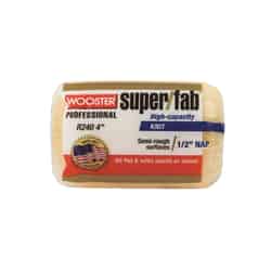 Wooster Super/Fab Fabric 1/2 in. x 4 in. W Paint Roller Cover 1 pk For Semi-Rough Surfaces