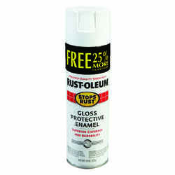 Rust-Oleum Stops Rust Gloss White Spray Paint 15 oz