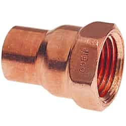 Nibco Inc 1/2 in. Copper T X 3/8 in. D FIP Copper Pipe Adapter