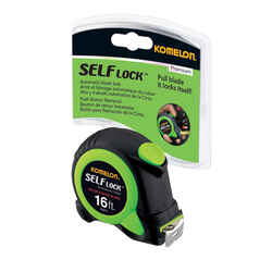 Komelon Self Lock 0.75 in. W x 16 ft. L Auto Lock Tape Measure Green 1 pk