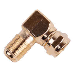 Monster Cable Just Hook It Up Right Angle Coax F Adapter 75 Ohm 1
