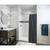 Delta UPstile 73-5/8 in. H x 47-7/8 in. W x 34 in. L White Bath and Shower Surround Acrylic Rev