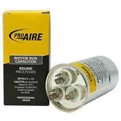 Perfect Aire Pro 30+5 MFD 370 volt Round Run Capacitor