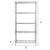 Honey Can Do 16 in. W x 72 in. H x 36 in. D Steel Shelving Unit