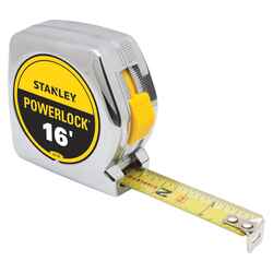 Stanley PowerLock 16 ft. L x 0.75 in. W Tape Measure Silver 1 pk