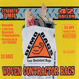 Demo Bags Ultimate Pro Pack 42 gal Unscented Scent Contractor Bags Flap Tie 20 pk