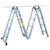 Werner 12 ft. H X 15 in. W Aluminum Articulating Ladder Type 1A 300 lb