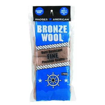 Rhodes American Homax Fine Bronze Wool Pads 3 pk