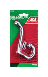 Ace 3-1/2 in. L Silver Chrome Metal Garment Hook Large 1 pk