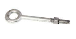 Baron 1/2 in. x 4-1/2 in. L Hot Dipped Galvanized Steel Eyebolt Nut Included