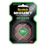 Scotch 1 in. W x 1 in. W x 60 in. L x 60 in. L Mounting Tape Clear