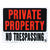 Hy-Ko English 19 in. W x 15 in. H Private Property / No Trespassing Sign Plastic