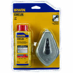 Irwin Red Twisted Chalk and Reel Set 100 ft. 4 oz.