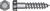 HILLMAN 1/2 in. x 4-1/2 in. L Hex Steel Hot Dipped Galvanized 25 pk Lag Screw