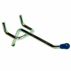 Crawford Zinc Plated Silver 2 in. Peg Hooks 4 Steel