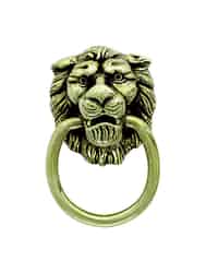 Amerock Allison Lion Head Ring Cabinet Pull 1-3/8 in. Diameter Antique Brass 1 pk