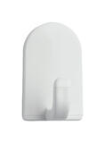 InterDesign 1 in. L White Plastic Mini Hook 6 pk