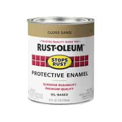 Rust-Oleum Stops Rust Gloss Sand Oil-Based Protective Paint 1 qt