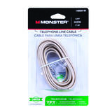 Monster Cable 7 ft. L Ivory Modular Telephone Line Cable