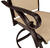 Living Accents Swivel Rocker Brown Aluminum Chair