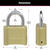 Master Lock 1-11/16 in. H X 7/8 in. W X 2 in. L Steel Double Locking Padlock 1 pk