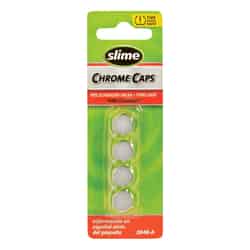 Slime Chrome Valve Caps Silver