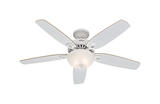 Hunter Fan Builder Deluxe 52 in. 5 blade Indoor Snow White Ceiling Fan