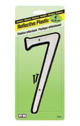 Hy-Ko 4 in. Reflective White Plastic Nail-On Number 7 1 pc.