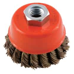 Forney 2.75 in. Dia. x 5/8 in. Knotted Steel Cup Brush 1 pc.
