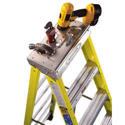 Werner 10 ft. H x 32 in. W Fiberglass Type IAA 375 lb. Step Ladder