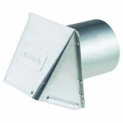 DeFlect-O 6 in. Dia. Wall Cap With Damper Aluminum