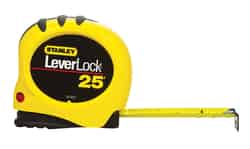 Stanley LeverLock 1 in. W x 25 ft. L Tape Rule 1 pk Yellow