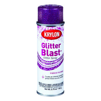 Krylon Fierce Fuchsia Glitter Blast Spray Paint 5.75 oz