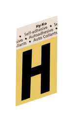 Hy-Ko Aluminum Black H Self-Adhesive Letter 1-1/2 in.