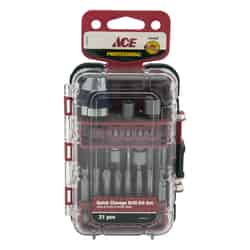Ace Assorted Drill and Driver Bit Set Multi-Material 21 pc