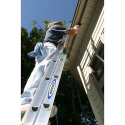 Werner 24 ft. H X 17.33 in. W Aluminum Extension Ladder Type II 225 lb