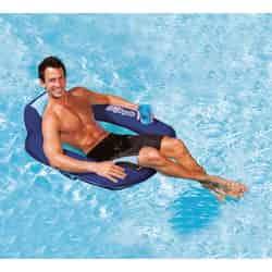 Swimways Blue Fabric/Mesh Inflatable Floating Pool Mat