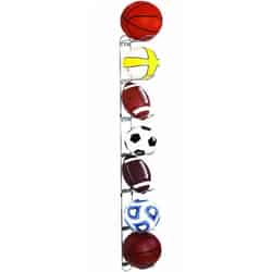 John Sterling 63-3/16 in. H x 3-1/2 in. W x 8-7/8 in. D Steel Sports Ball Storage Rack Up to 20 l