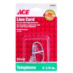 Ace Silver Modular Telephone Line Cable