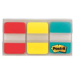 Post-It 1 in. W x 1.5 in. L Assorted Page Markers 3 pad
