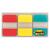 Post-It 1 in. W x 1.5 in. L Assorted Page Markers 3 pad