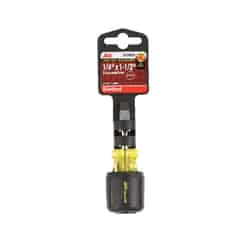Ace Slotted 1/4 Screwdriver 1-1/2 in. Black 1 Steel