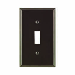 Leviton Brown 1 gang Toggle Nylon 1 pk Wall Plate