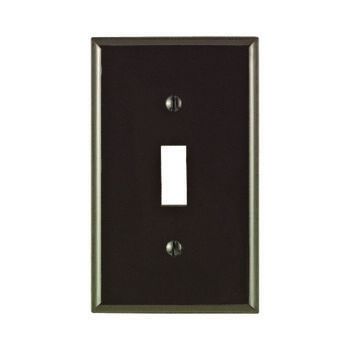 Leviton Brown 1 gang Toggle Nylon 1 pk Wall Plate