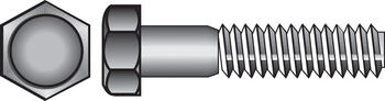 HILLMAN 1/4 in. Dia. x 2 in. L Zinc Plated Steel Hex Bolt 100 box