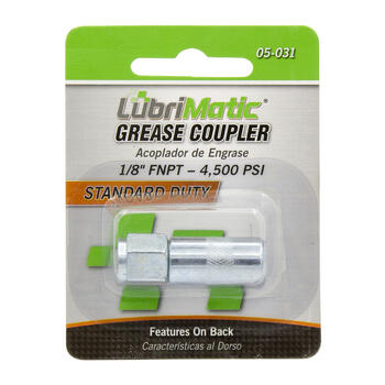 Lubrimatic Straight deg. Grease Gun Coupler 1